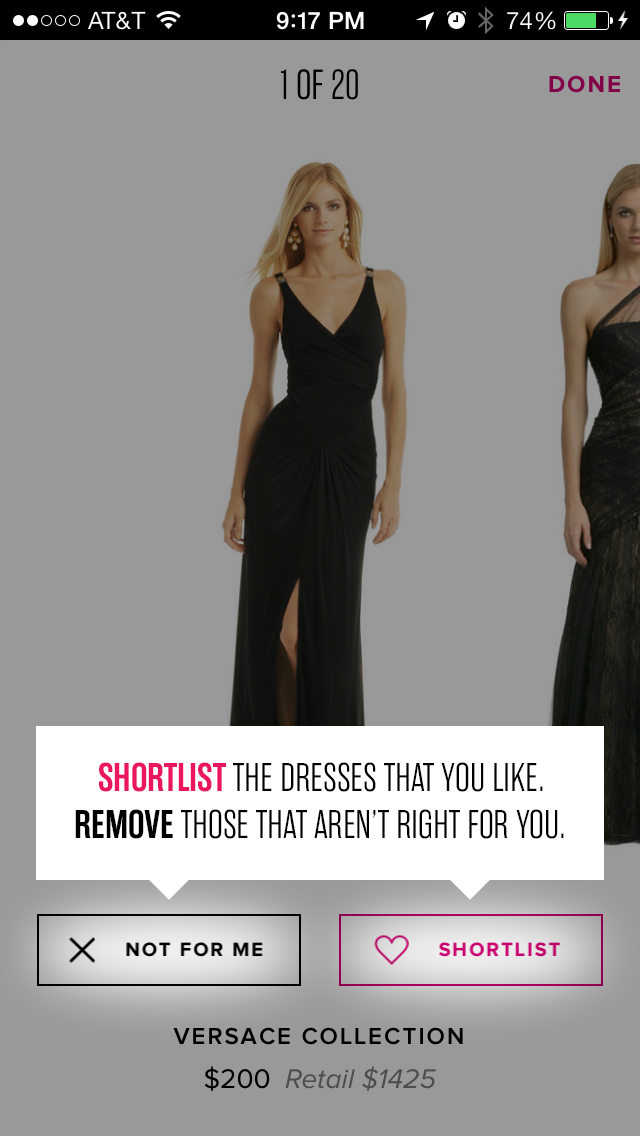 Rent The Runway Screenshots Mobile Patterns