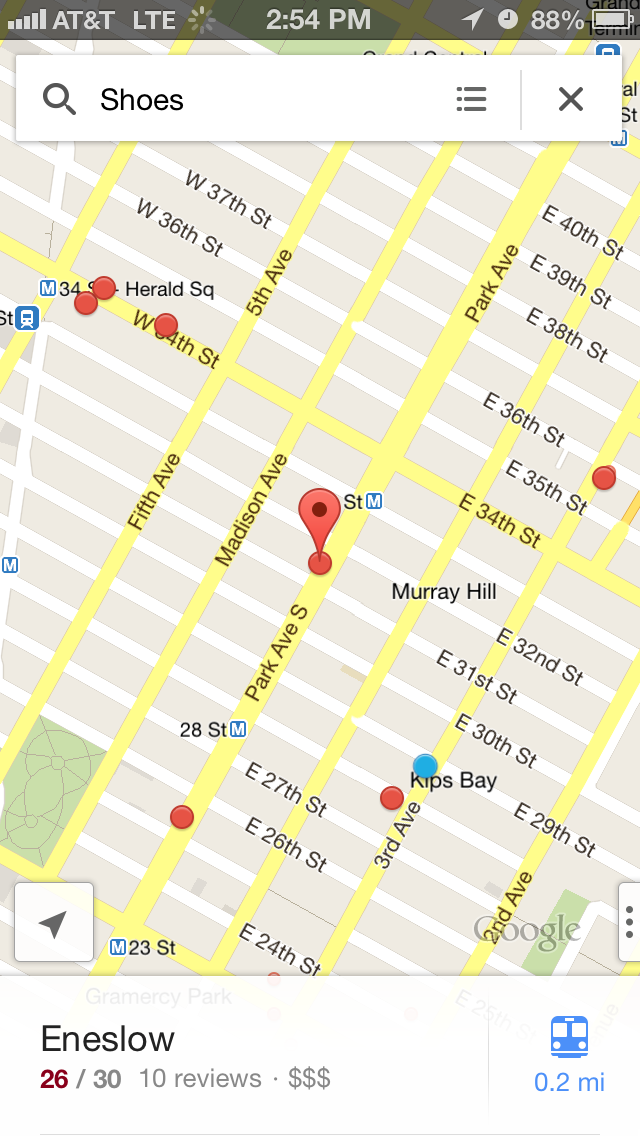 Google Maps Navigation Screen UI UX Design :: Mobile Patterns
