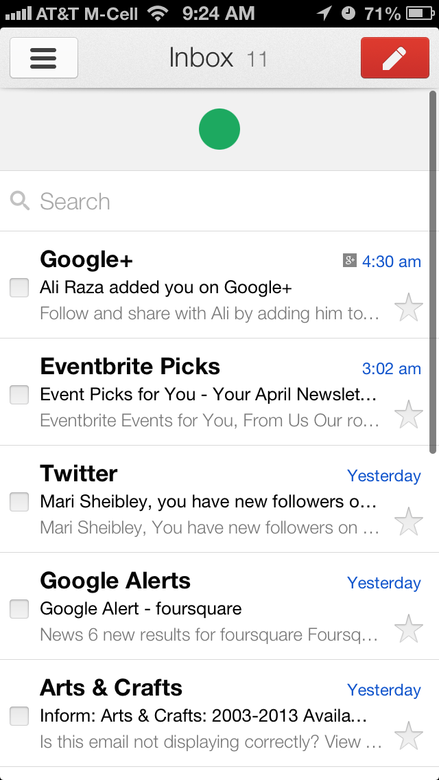 Gmail Components Screen Ui Ux Design Mobile Patterns