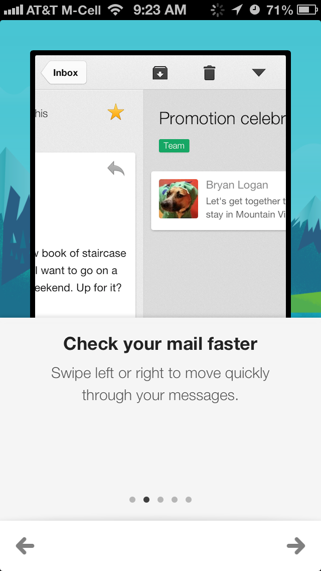 Gmail Onboarding Screen Ui Ux Design Mobile Patterns