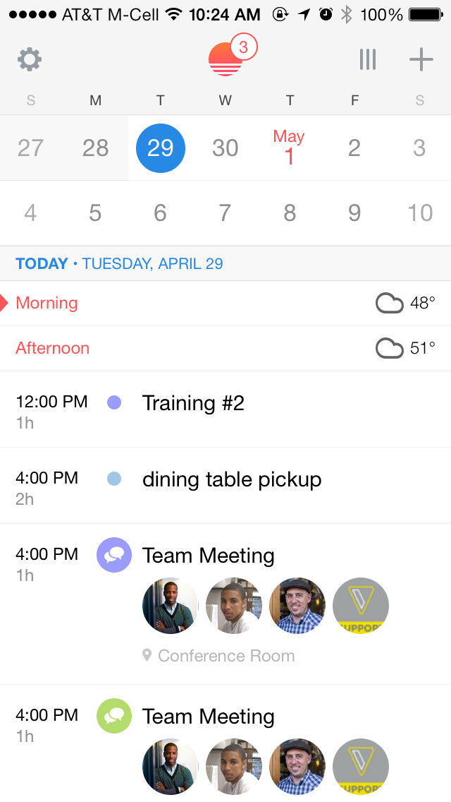 Calendar Screenshots :: Mobile Patterns