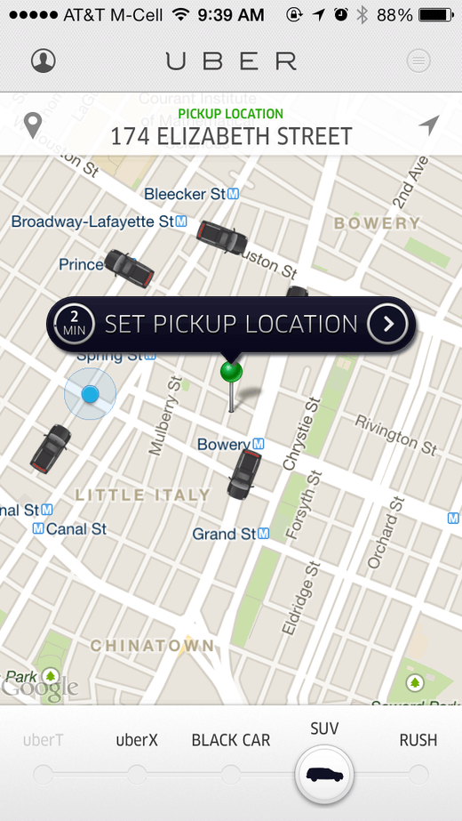 Uber Iphone App Screens UI UX Design Patterns :: Mobile Patterns